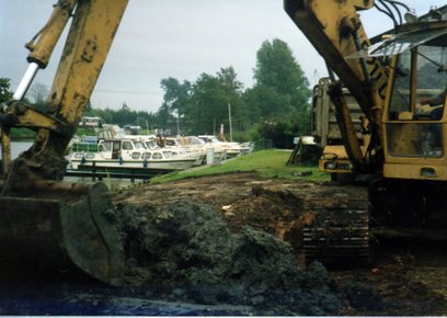 Binnenhafen Baggerarbeiten 1991
